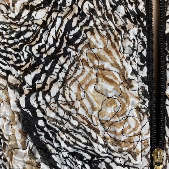 Frank Lyman Jacket Size 10  Womens Textured Long Sleeve Zipper Sheen‎ Multicolor - Picture 8 of 8